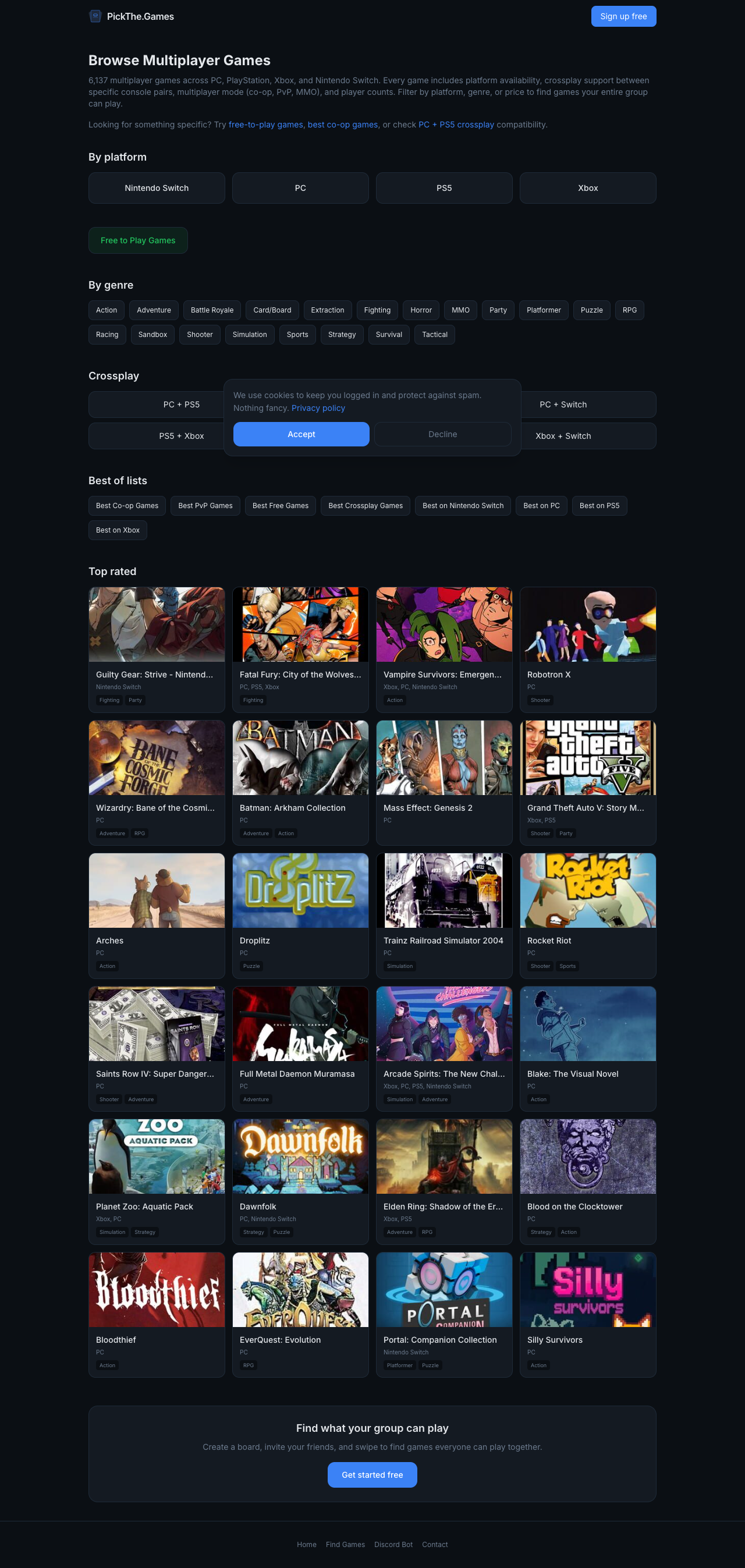 Game browser